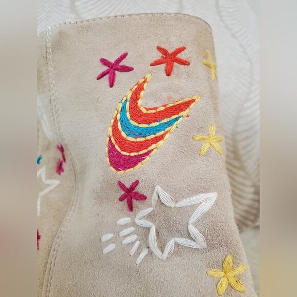 NWT Women's Free People Bowers Embroidered Booties Size 39 - Picture 14 of 16